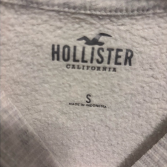 Hollister NYC Graphic Crewneck Sweatshirt Gray Oversized Pullover Women's S - Picture 3 of 5